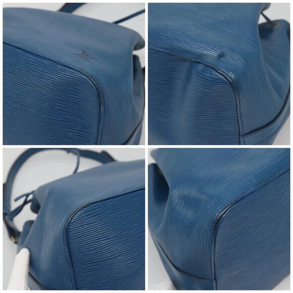 LOUIS VUITTON Epi Petit Noe Shoulder Bag Blue M44105 LV Auth 128706 - Picture 14 of 16
